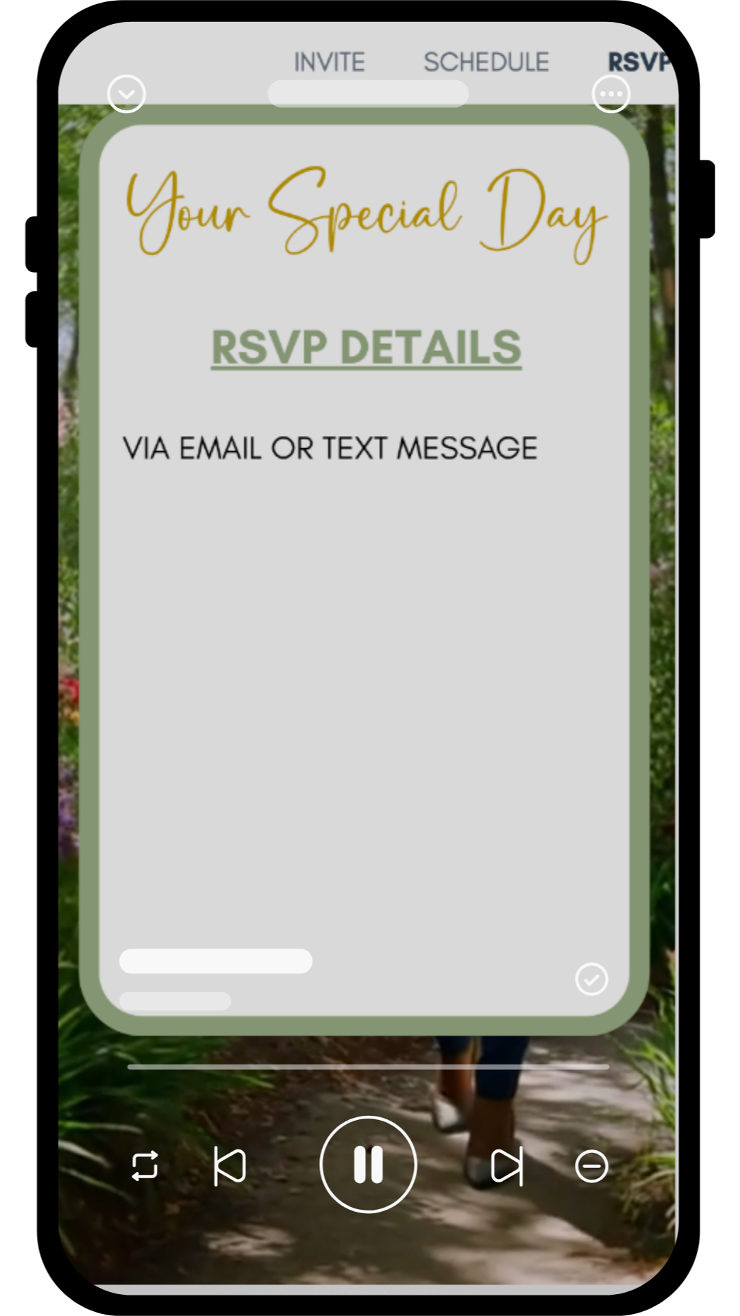 Custom Event Invitation Website